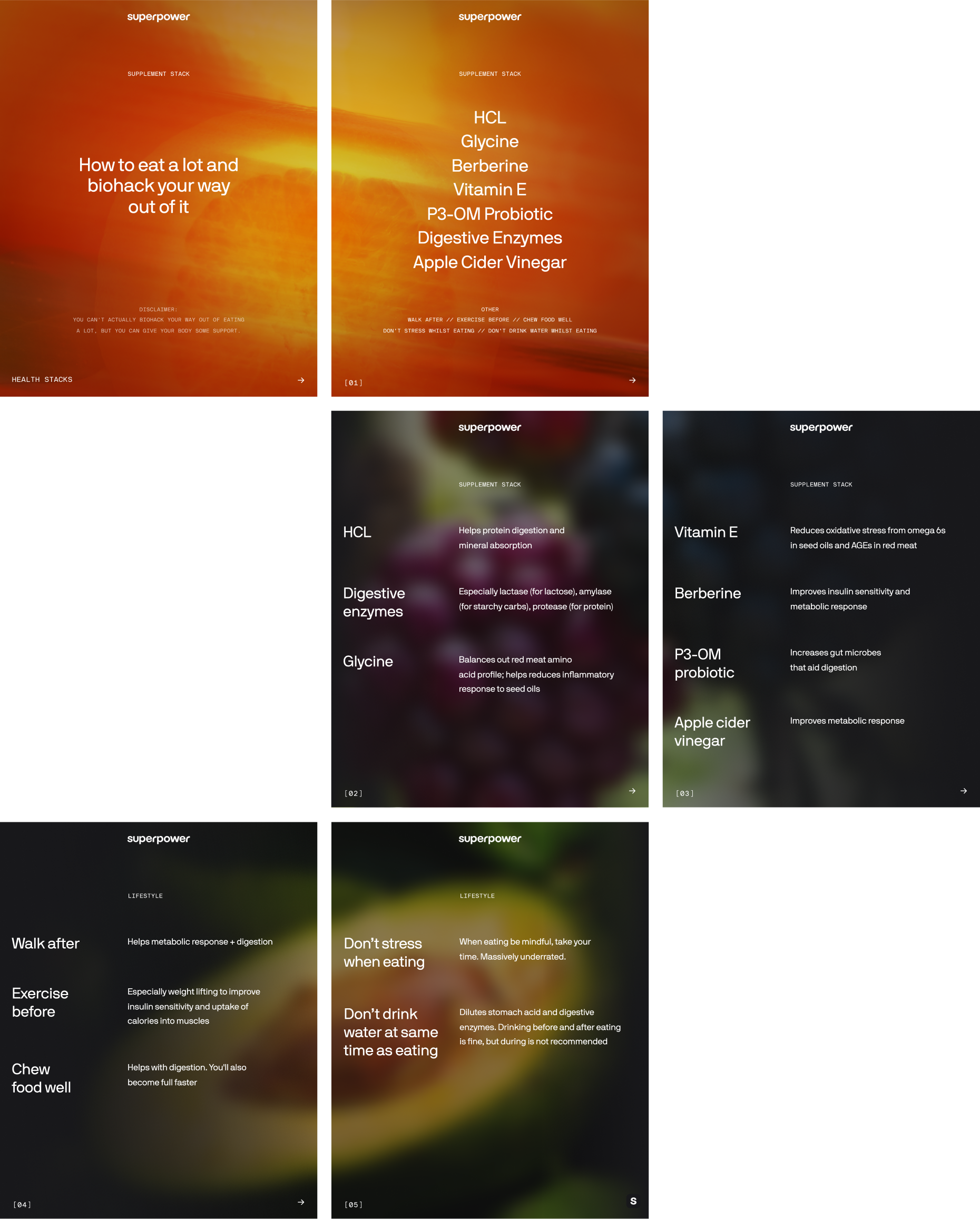 Superpower supplement stacks